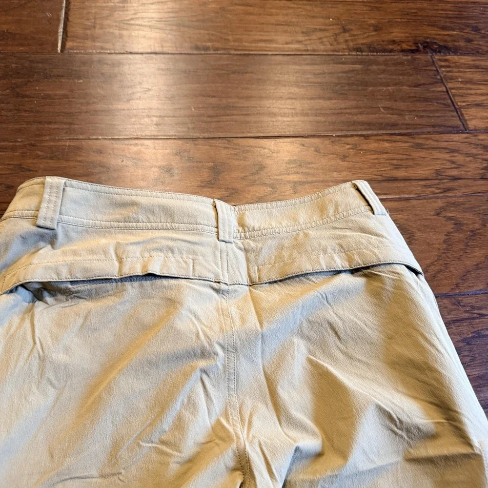Eastern Mountain Sports Khaki Pants Mens 32x32 Beige Nylon Stretch Hiking